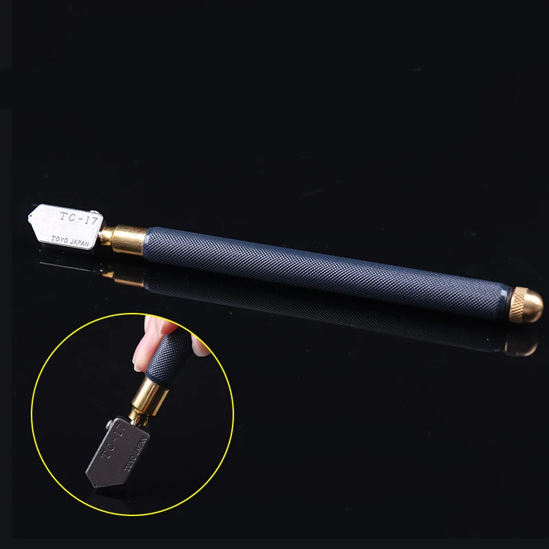 TOYO Long Service Time  Diamond Pointed Manual TC17  Glass Cutter With Iron Handle