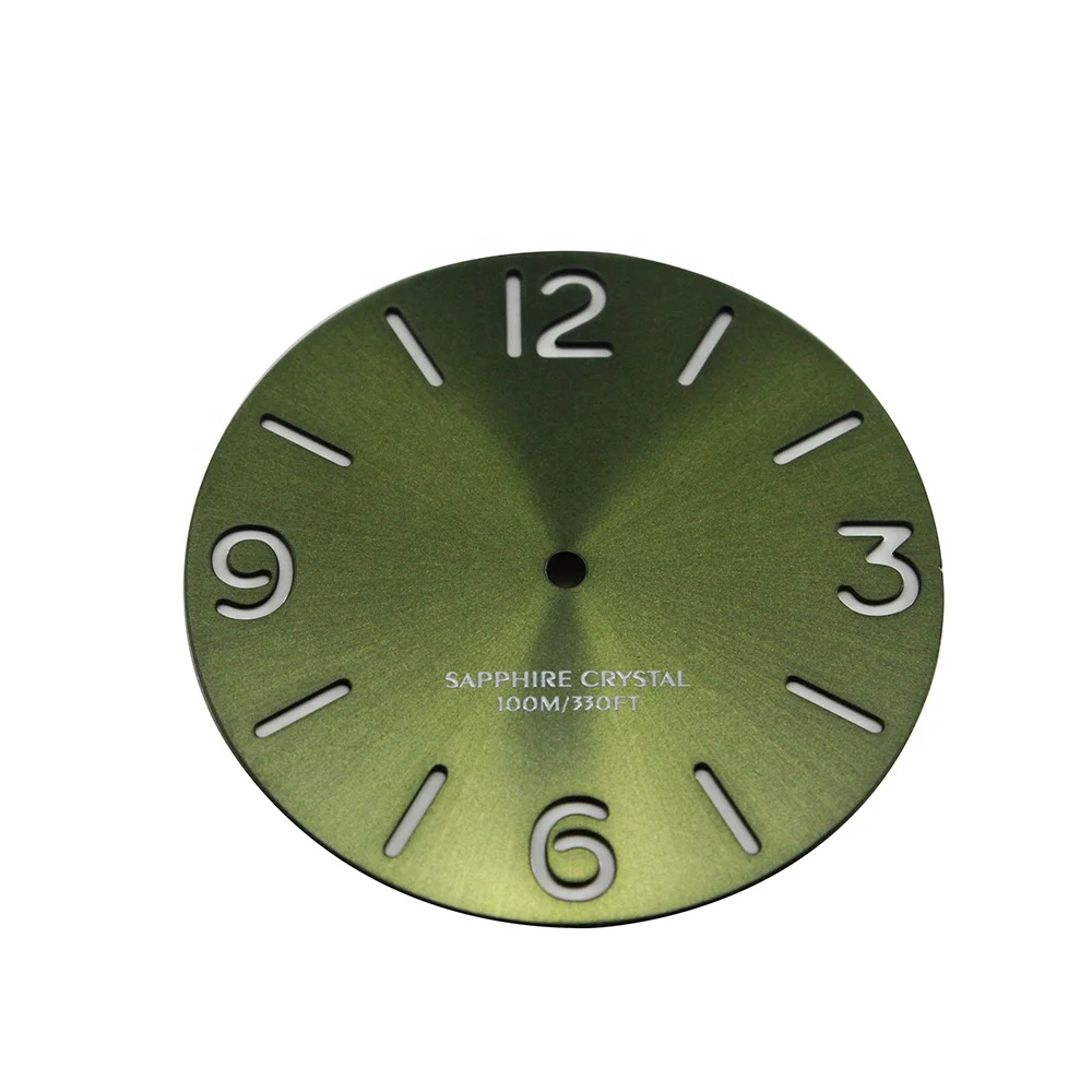 Customized Unique 36 mm Sandwich Sterile Watch Dial C1 C3 Super-Lumi Nova for Miyota 8215/821A  DG281 Watch Movement