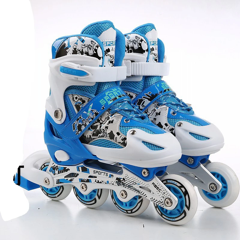  Регулируемый Профессиональный Patines дети светящиеся колеса Inline четыре для роликовых