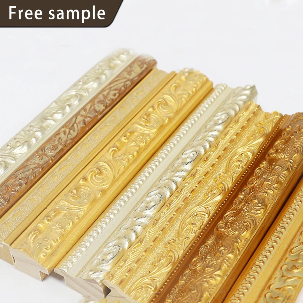 Бесплатный образец винтажная картина маслом деревянная рамка твердая деревянная настенная зеркальная рамка формовочная фоторамки на заказ