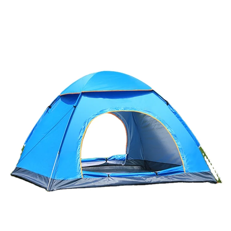 Outdoor camping folding automatic tent 3-4 people beach easy to open single tent