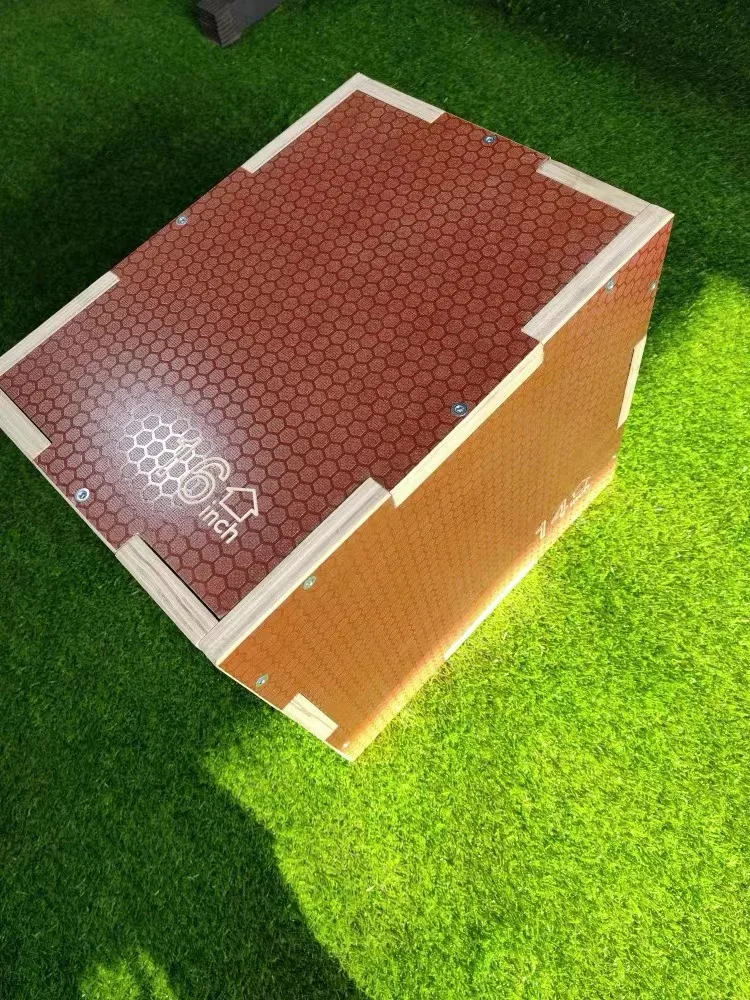 Fitness Custom Color 3 in 1 Wooden Plyo Jump Box For Jumping Exercise