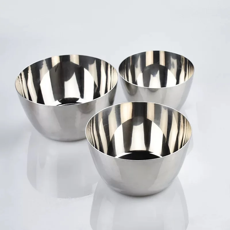 
Size 14cm/16cm/18cm egg bowl salad bowl without winding edge mirror polishing process 