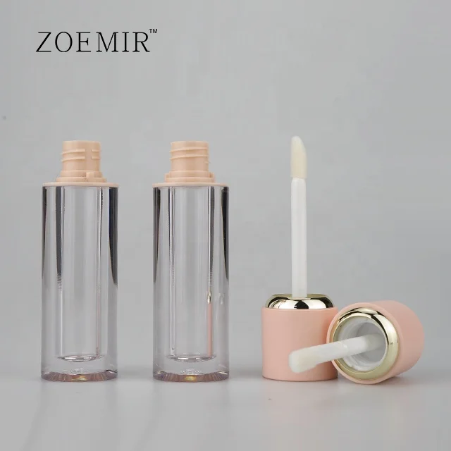 High quality PETG material gold lipgloss thick wall liquid lipstick lip gloss tube 4ml suppliers