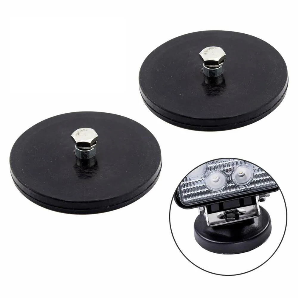 Factory Made Waterproof Black Circle 22Mmx6Mm Rubber Coated Neomydium Magnet