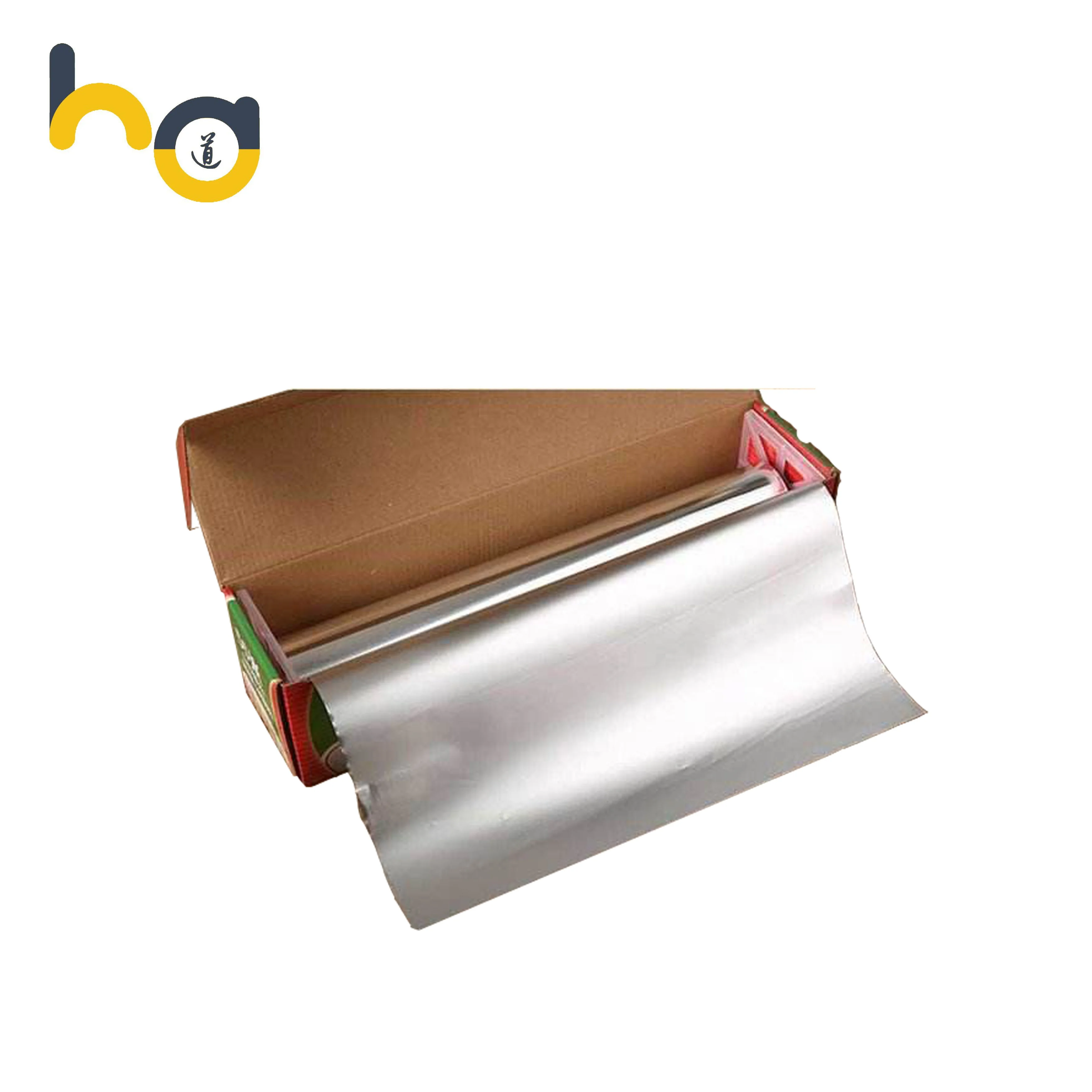 Custom sized food packaging household aluminum foil rolls 30cm*150m