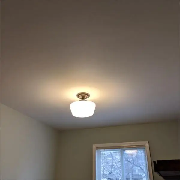 Modern Farmhouse Floating Ceiling Lamp Shade Opal White Glass Lampshade for House Bedroom