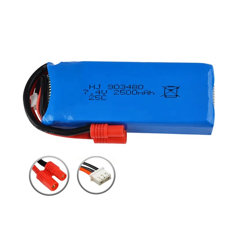 903480 7.4V 2500mah 25C li-ion polymer battery for X8C X8G X8HW helicopter toys