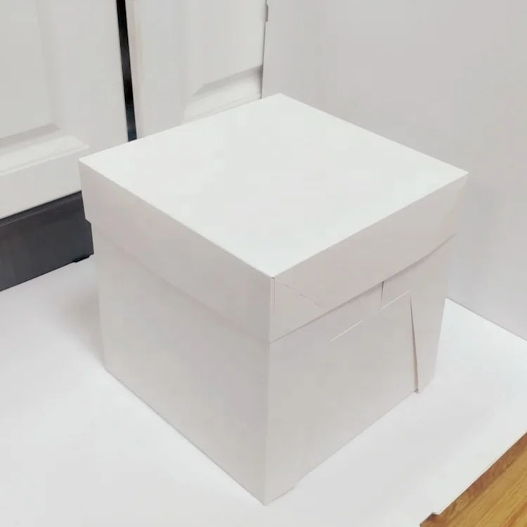 Коробки для белого торта с окном 19x14 дюймов коробки печенья 2 счетами Кондитерские шт. поставщик фабрики