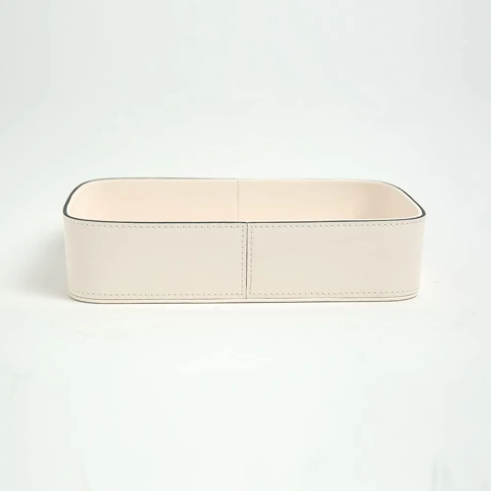 Pu Leather Bedside Storage Tray For Key Mobile Phone Coin Wallet Watch Debris Collection