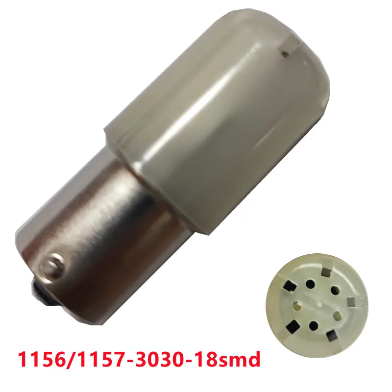  Дешевая Светодиодная лампа P21W 1157 P21/5W BAY15D Led 1156 BA15S 18SMD 3030 чип супер яркая автомобильная заднего хода 12