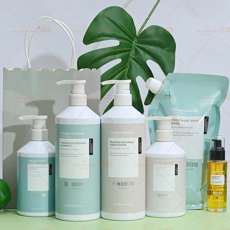 Huati Sifuli kanina средства для наращивания волос детоксикация Кератиновый локон и шампунь крем шипящих сухих