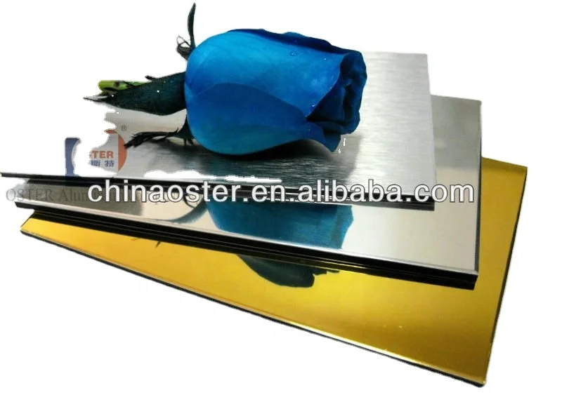 Exterior wall panel ACM with PVDF coating 15years guarantee aluminum composite panel guangdong factory