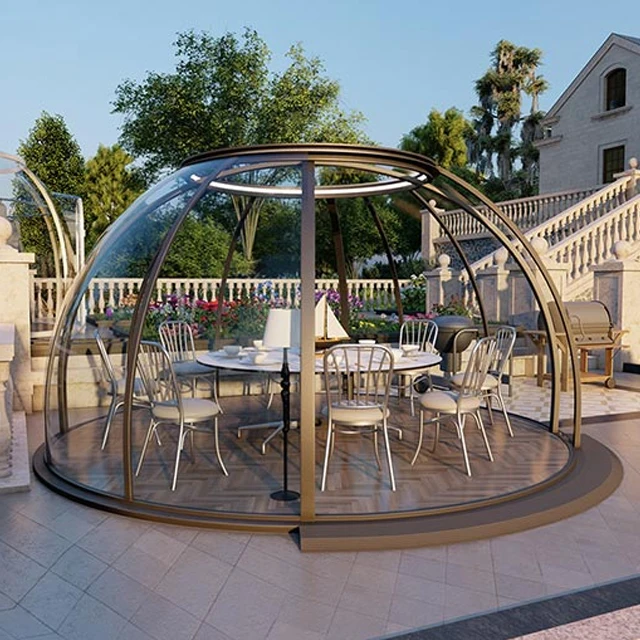Hot Selling New Arrival PC Dome Hotel Polycarbonate Dome Tent Modular Prefab Dome house For Resorts Villa Garden