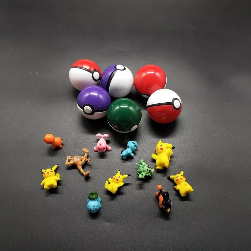 Мини Экшн-фигурка покемона из ПВХ, размер 1 дюйм, 32 мм