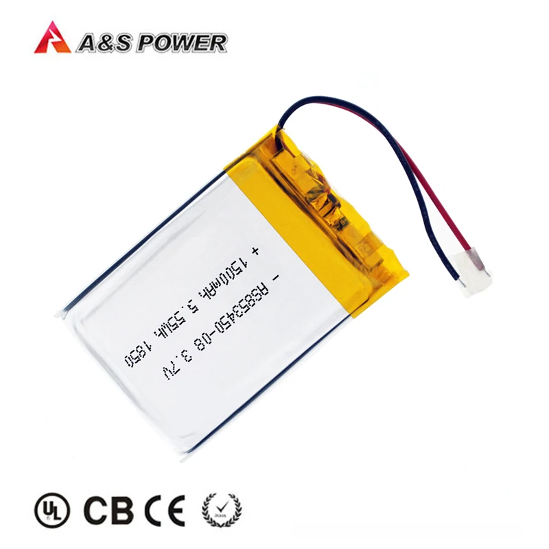 UL Model 3.7v 1500mah 603040/853450 Rechargeable Li-ion battery for Wireless / RC / GPS