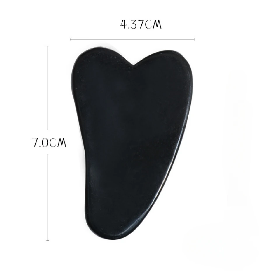 wholesale OEM brand black bian stone roller gua sha massage set