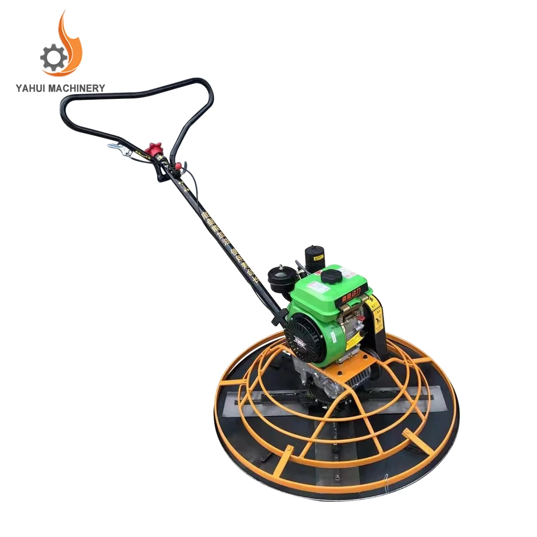 Construction Tool Walk Behind Troweling Machine Construction, Mini Concrete Finishing diesel Power Trowel