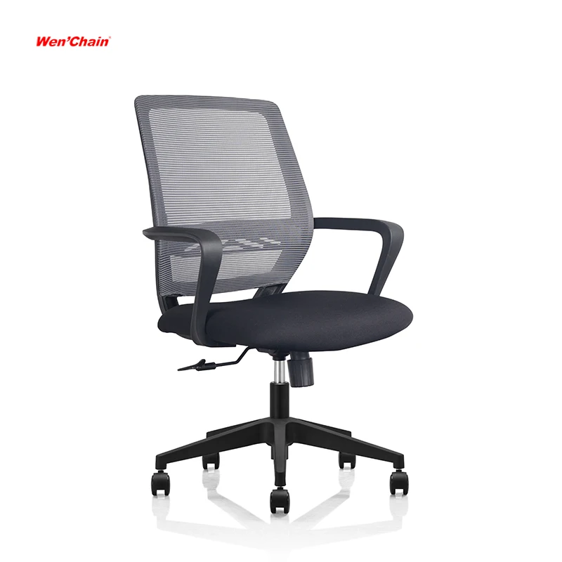 Современное производство эргономичная Поворотная офисная мебель черная сетка представительский домашний офисный стул