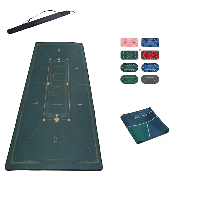 180*90cm Popular Rubber Gambling Poker Table Mat Casino Table Cloth Texas Holden Poker Table Mat For Sale