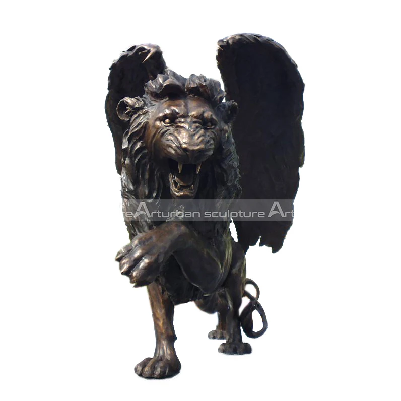 Bronze Lion Statue For Garden Decoration Howl Lion Sculpture Bronze Brass Copper