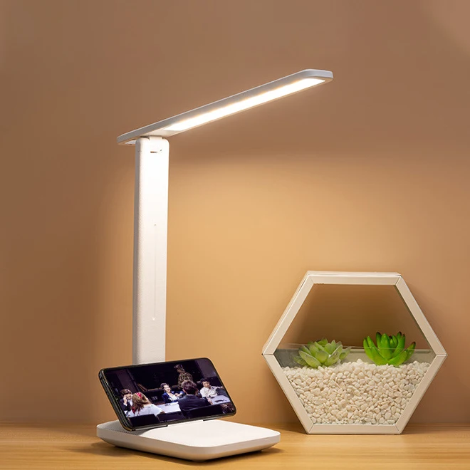 Learn To Read Folding Table Lamp Touch Dimmer Table Lamp LED Desk Lamp with USB Port