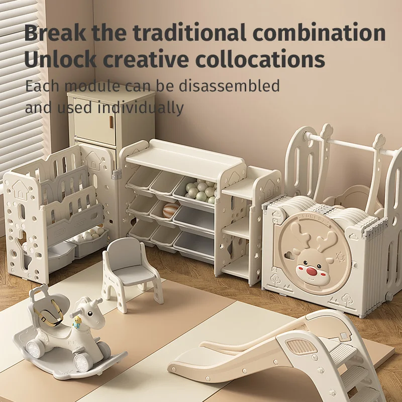 Factory directly sale safety fence toddler backyard indoor playground equipment playpen kids outdoor play with swing toy set