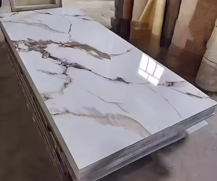 Modern UV Marble PVC Wall Panels Waterproof Sheet  Factory Direct Sale For Interior Decoration Wall Panel Matt Wall PVC Panel