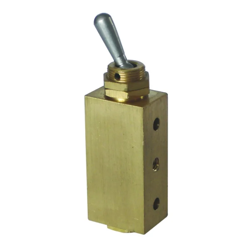 STNC G521-M5 5/2 Way M5 Port Compact Simple Operation Brass Body Mechanical Manual Toggle Valve For Pneumatic Systems