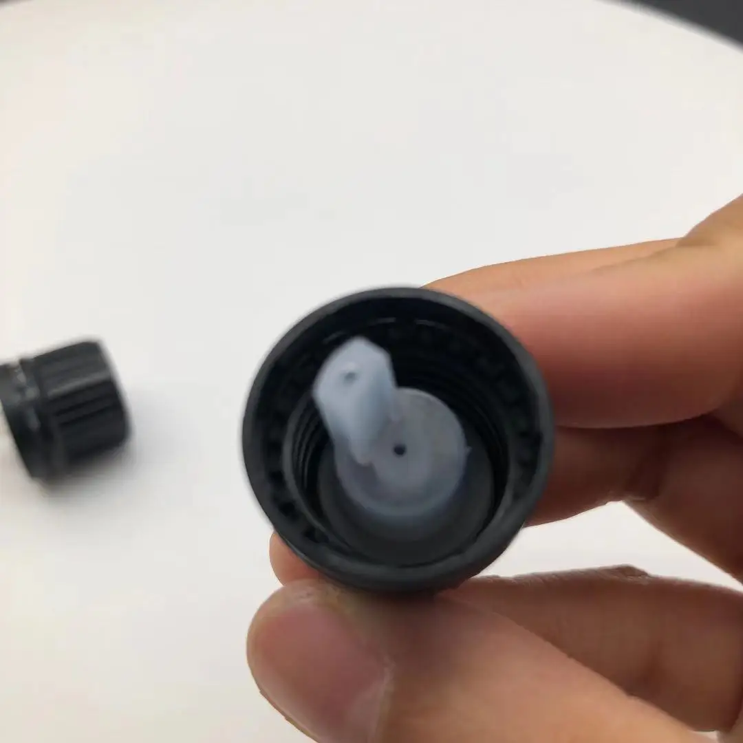 18mm Black Tamper Evident Dropper Cap,euro dropper black tamper evident cap for essential oil aromatherapy cosmetic containers
