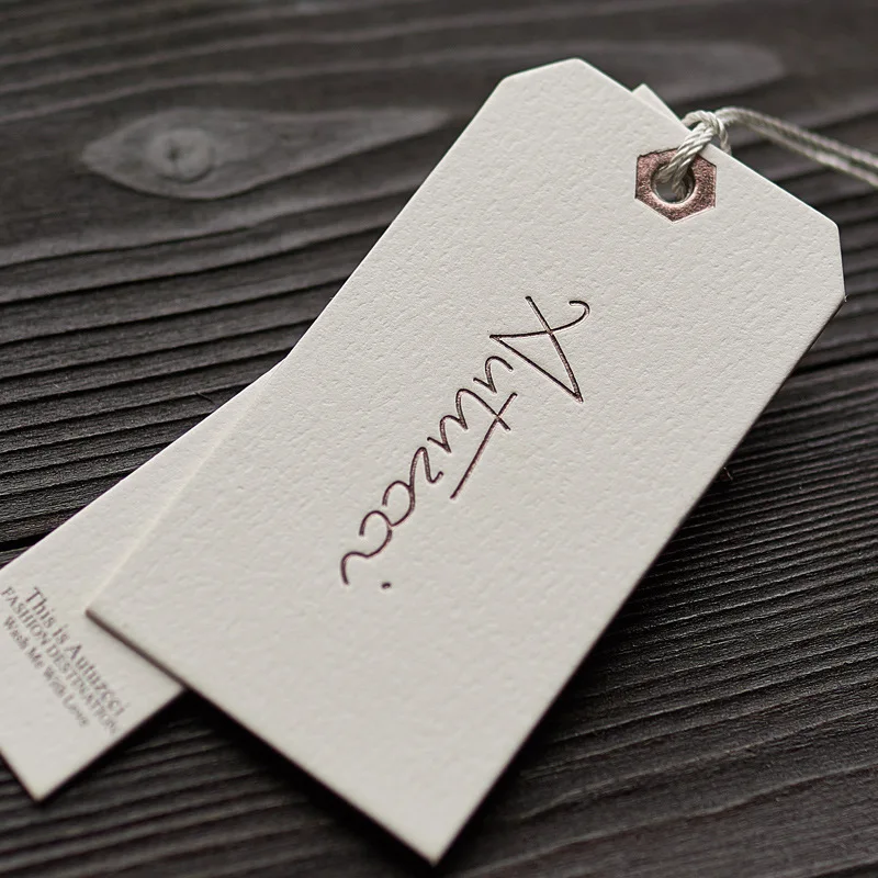 Best Selling Brand Logo Labels Clothing Customized Hang Tags Custom Price Tag Thank You Card