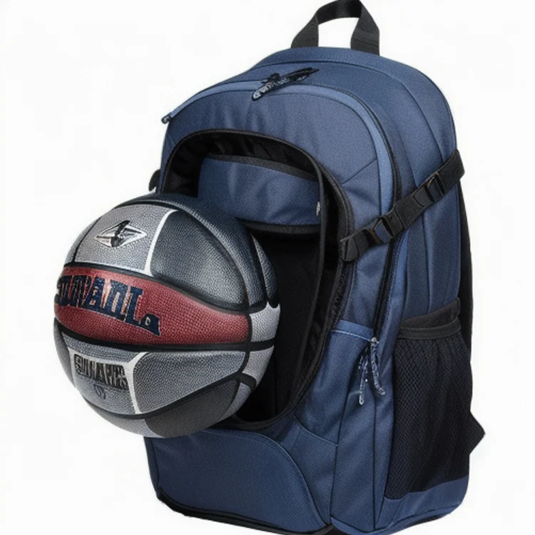 Large gym travel basketball backpack with ball bin separate shoe bag 33 liters basketball football volleyball sports bag