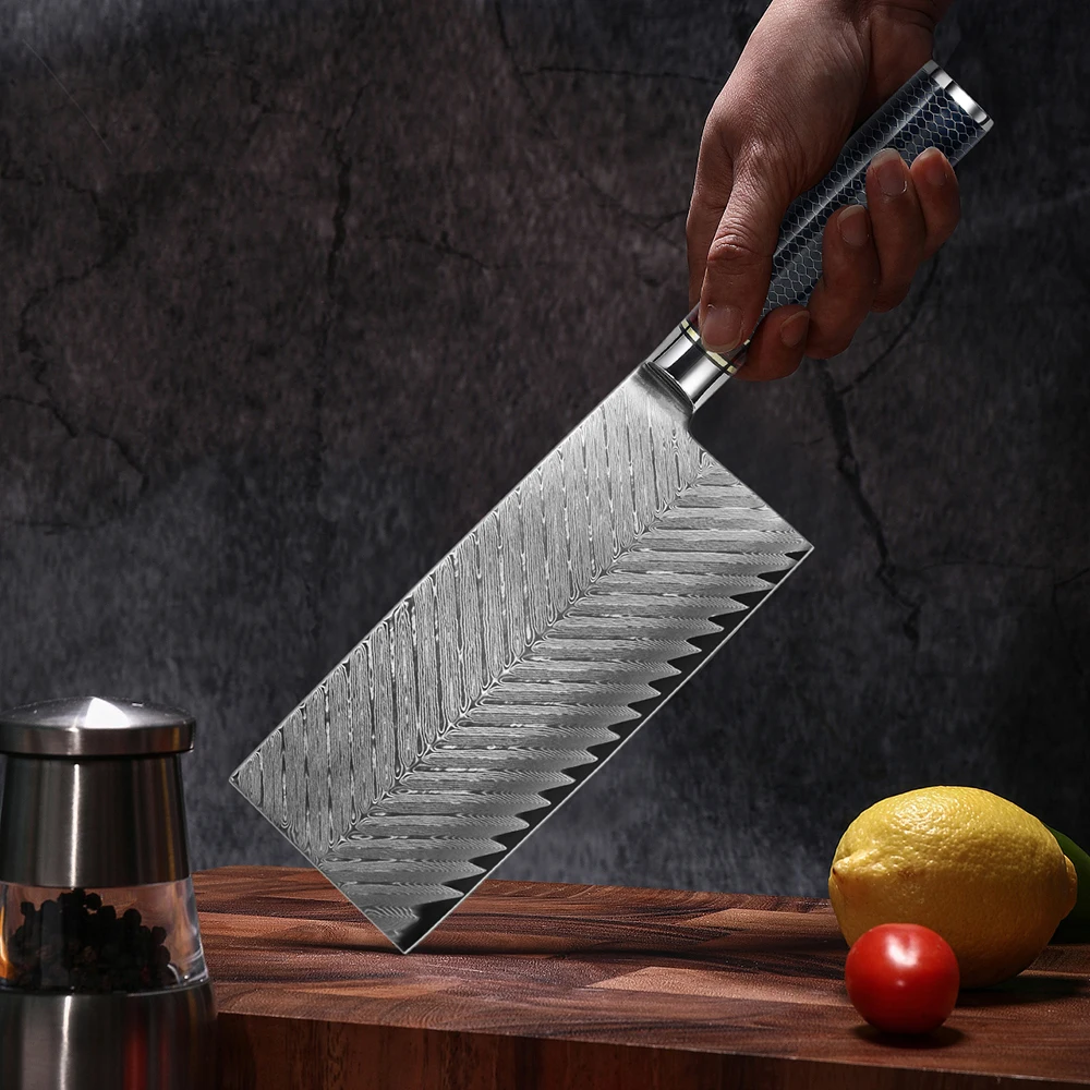 
7 Inch Professional Japanese VG10 Damascus Steel Kitchen Chopping Knife 