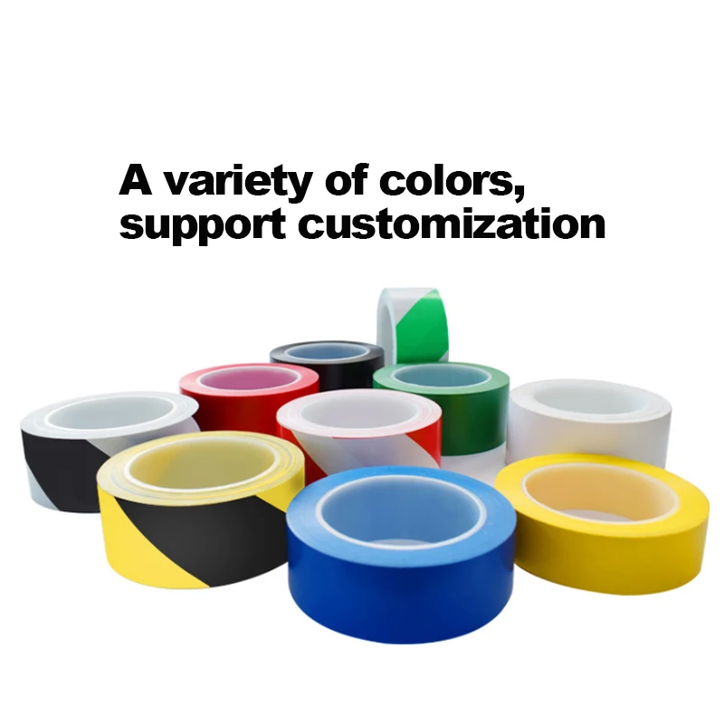 High Quality PVC Waterproof Acrylic SMH18766  Barricade Warning Tapes Safety Stripe Vinyl Tape