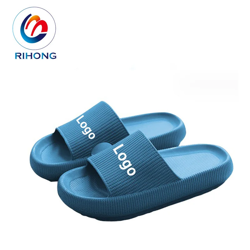 latest design women men autumn house home check print custom logo anti slip flat pvc sole pillow slides slippers