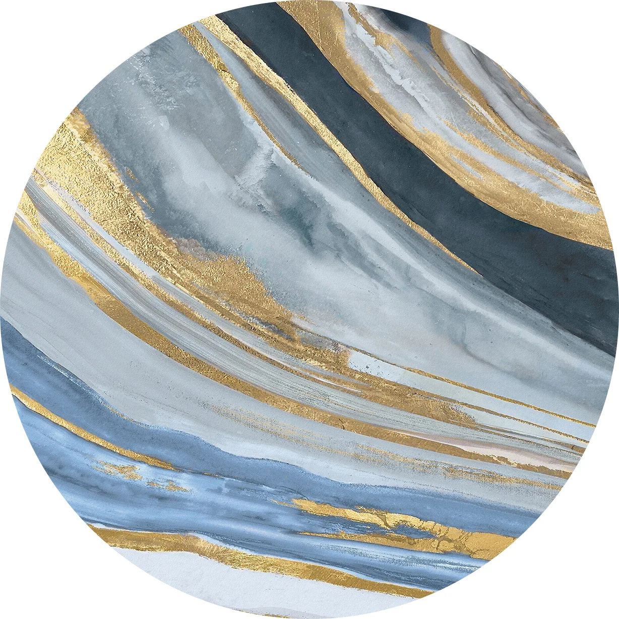 
Custom Round Marbling Ceramic Coaster With Cork Back For Drinks 