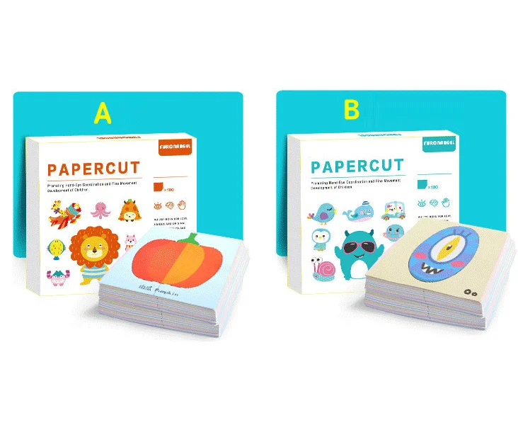 Kids Toys Educational Handmade Diy Scissors Books Scissors Skills Activities Paper Cutting Book Children Scissors Crafts Kit