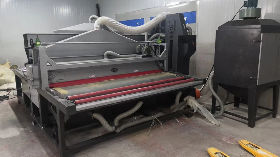 Horizontal automatic glass sandblasting machine Sandblaster sand blasting for Glass, marble, ceramics, stainless steel