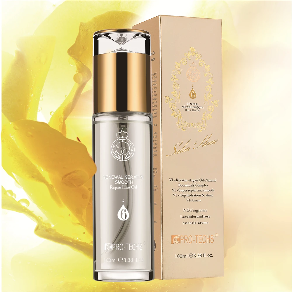 Pro tech Moisturizing Hair Heat Protect Repairing Smoothing Shine Nourishing 0+ Hair Oil Serum