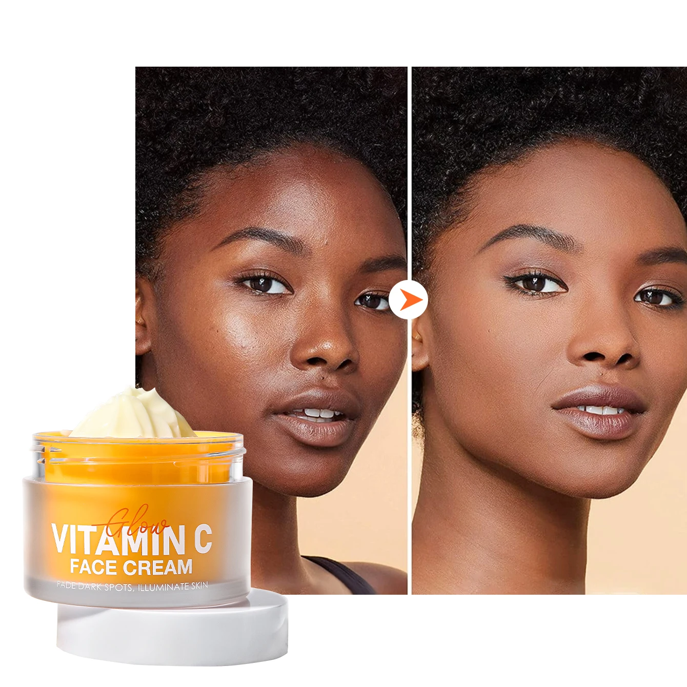 Custom logo Vitamin C face cream Private label organic  Moisturizer Lightening Anti-Wrinkle Whitening face cream