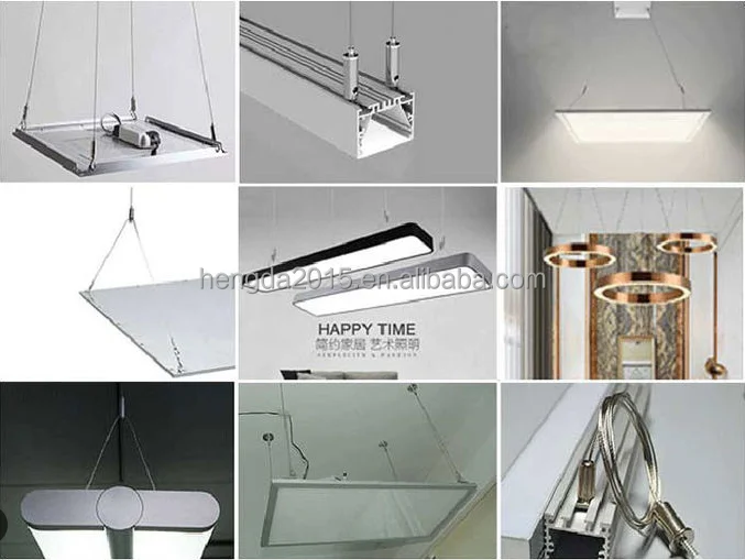 Black Lighting Hardware suspended ceiling hanger wire light kit suspension For Cable Hanging System