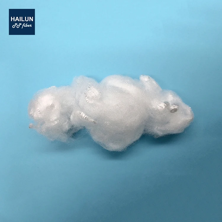 6D white Anti-UV PP polypropylene staple fiber for geotextile