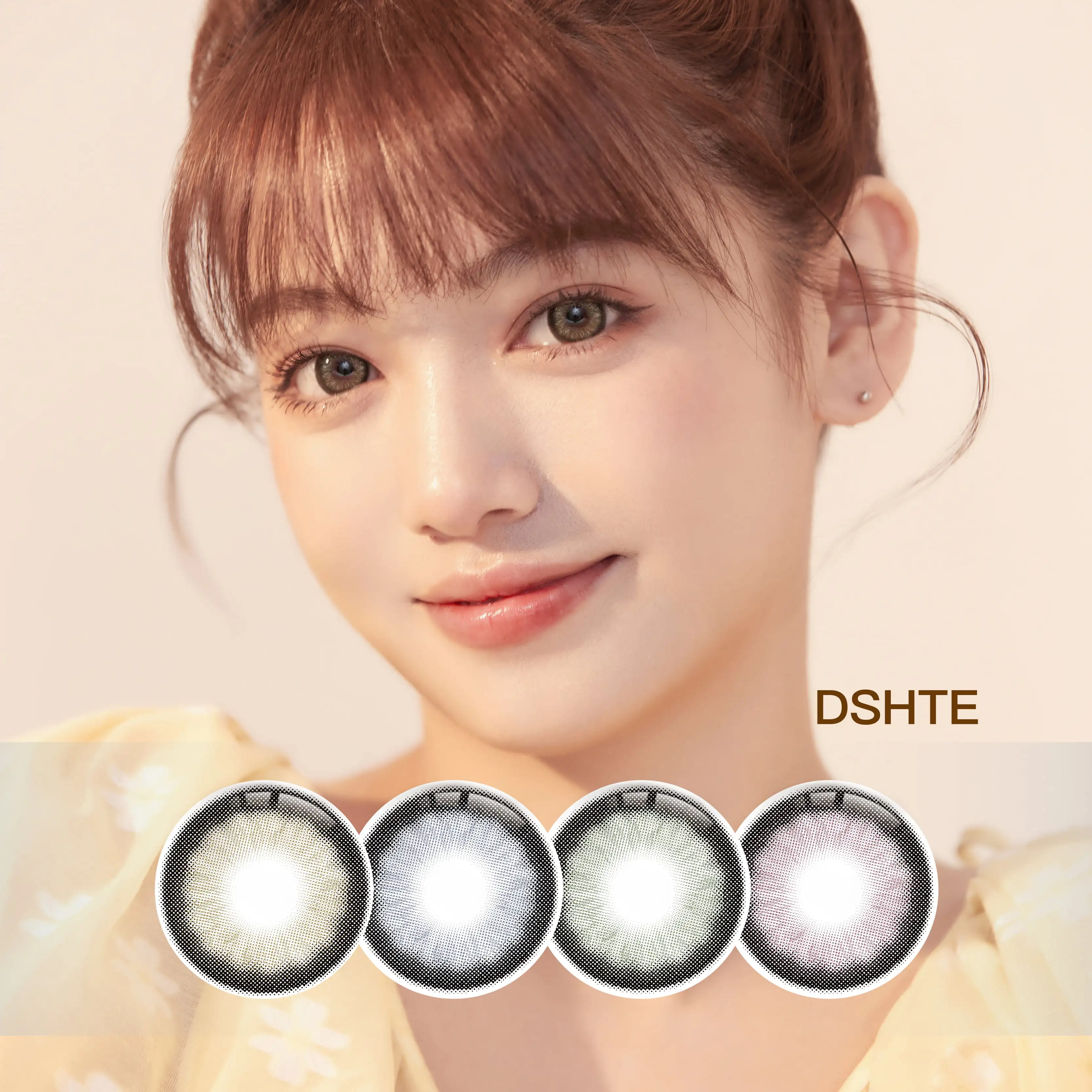 DSHTE Black Color Lens Hot Selling Color Contact Lens Wholesale Price Monthly Contact New Arrival