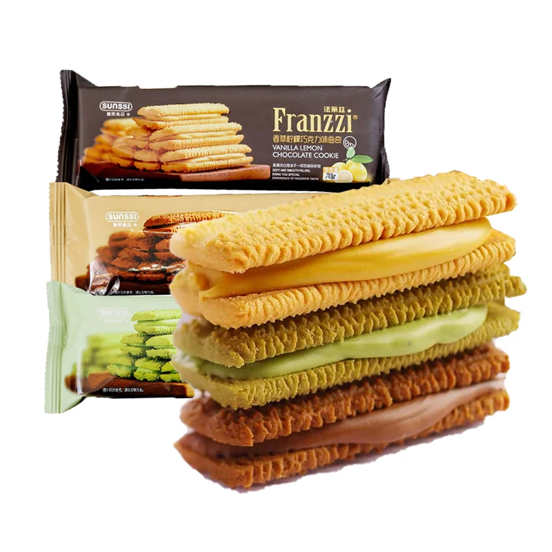 70 г, пакетированное печенье franzzi в виде сэндвичей с шоколадом