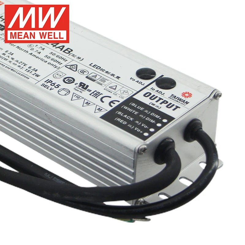Meanwell HLG-150H-24AB 150W 24V 42V 36V 6.3A Dimming Adjustable IP65 led driver power supply