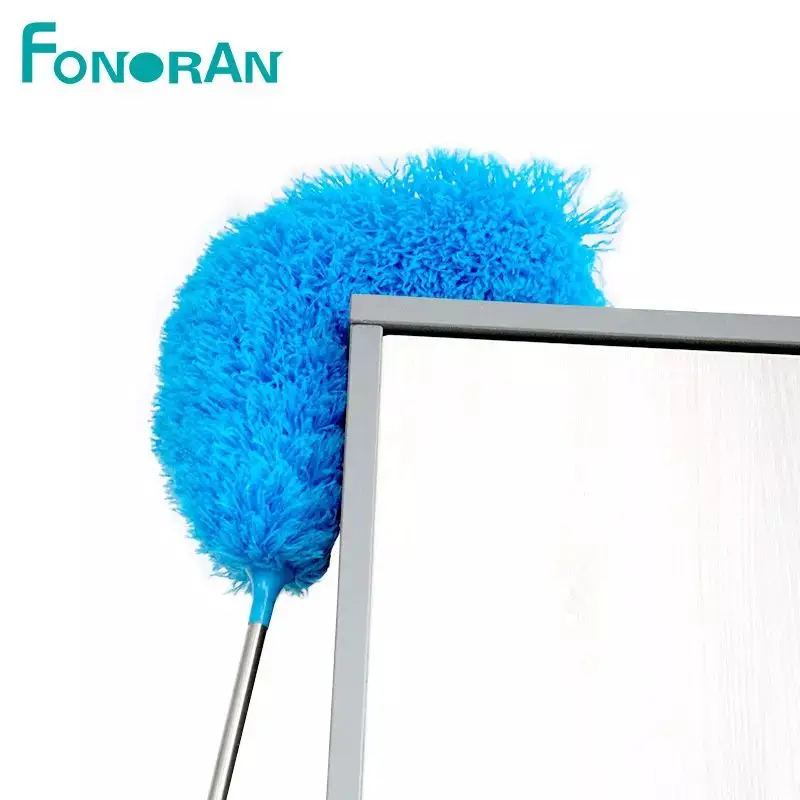 Discount Fonoran Telescopic Duster with Electrostatic Adsorption Microfiber Duster Cleaning Brush