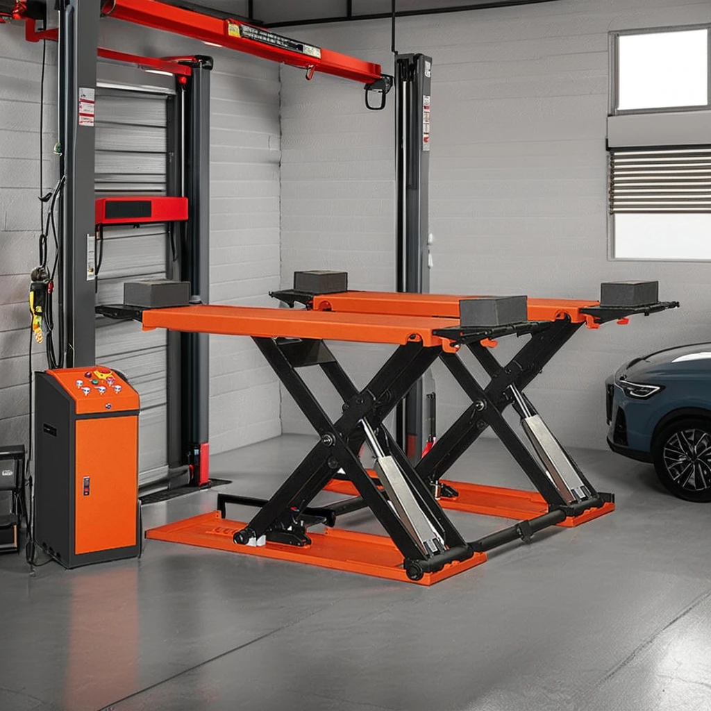 Best Selling Portable Scissor Car Lift 3000KG Portable Mid-rise Scissor Lift