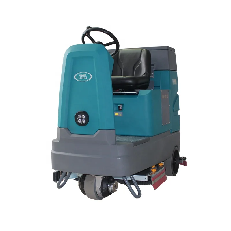 Multi Function Road Cleaning Equipment Wet Industrial Floor Sweeper Ride On Floor Scrubber