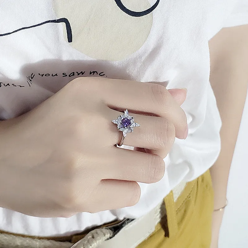 Wholesale 4 Piece Luxury Necklace Earring Ring S925 Sterling Silver Wedding Zircon Jewelry Set