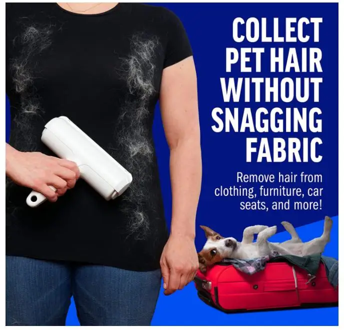 Self-Cleaning Dog Cat Hair Lint Roller Pet Hair Remover Roller For Small Animals Hair Remover Pet